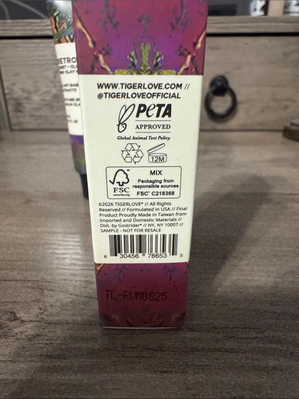 Tiger love retrovision reset + clarity pink clay mask ~ 17 ml ~ NIB